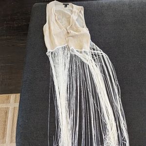 forever 21 tassle vest